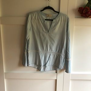 Cloth and Stone light blue blouse